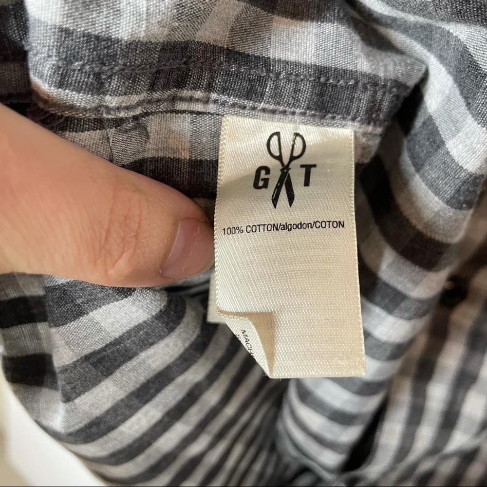 Good Threads Checkered Button Down‎ Shirt Medium - Picture 4 of 5